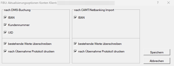 Aktualisierungsoptionen