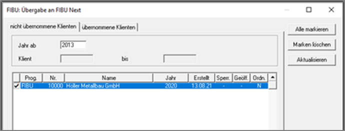 Übergabe Klienten 2