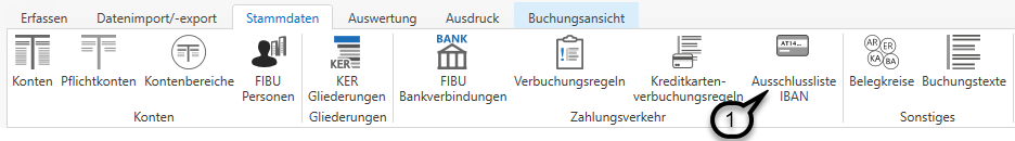 Ausschlussliste IBAN