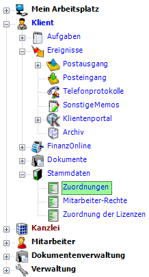 Ansicht der Navigation II
