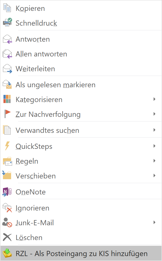 Posteingang hinzufügen