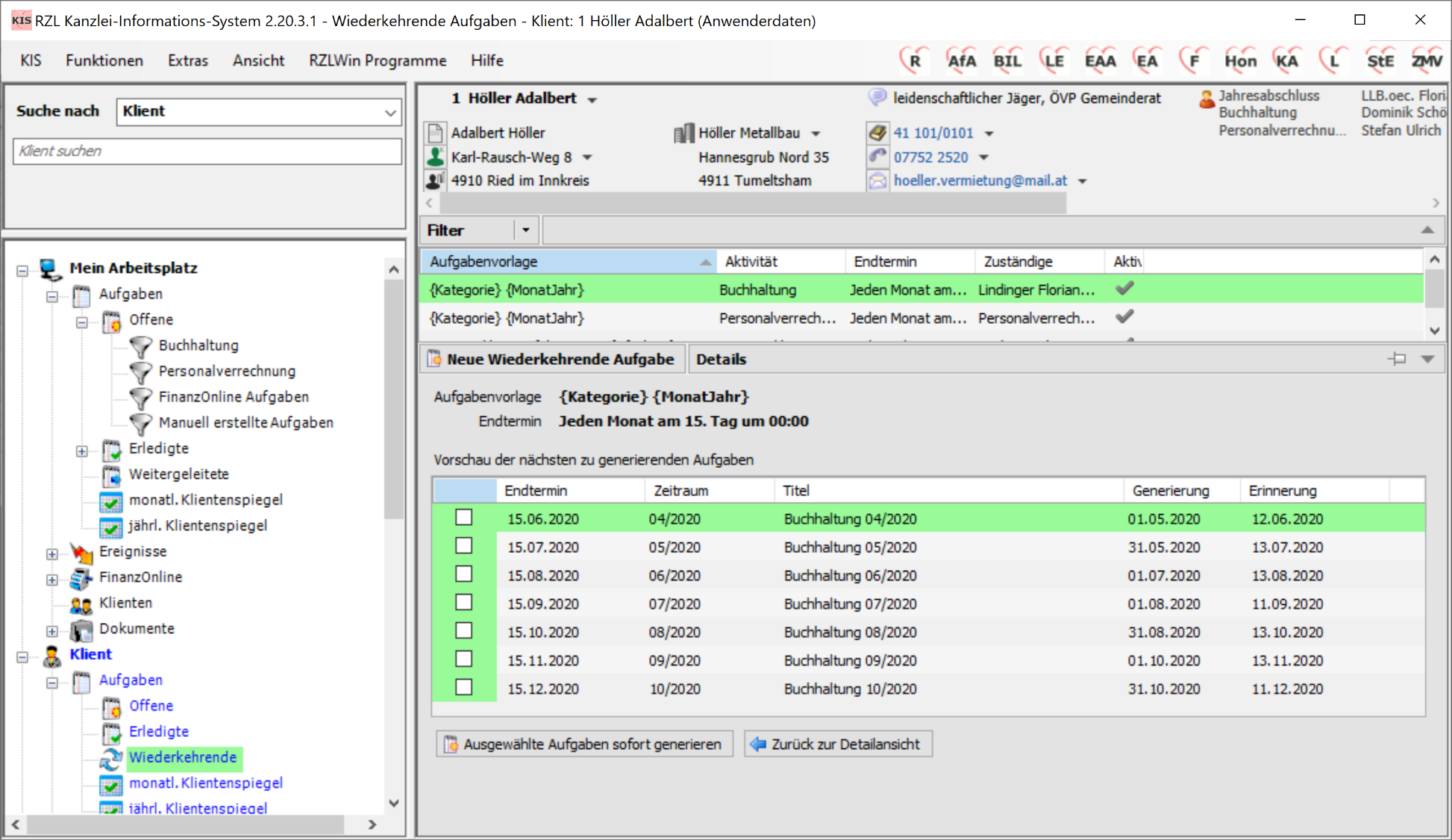 Generierungsvorschau