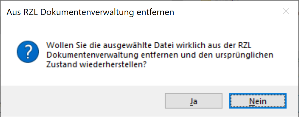 Ursprungszustand von Dokument wiederherstellen