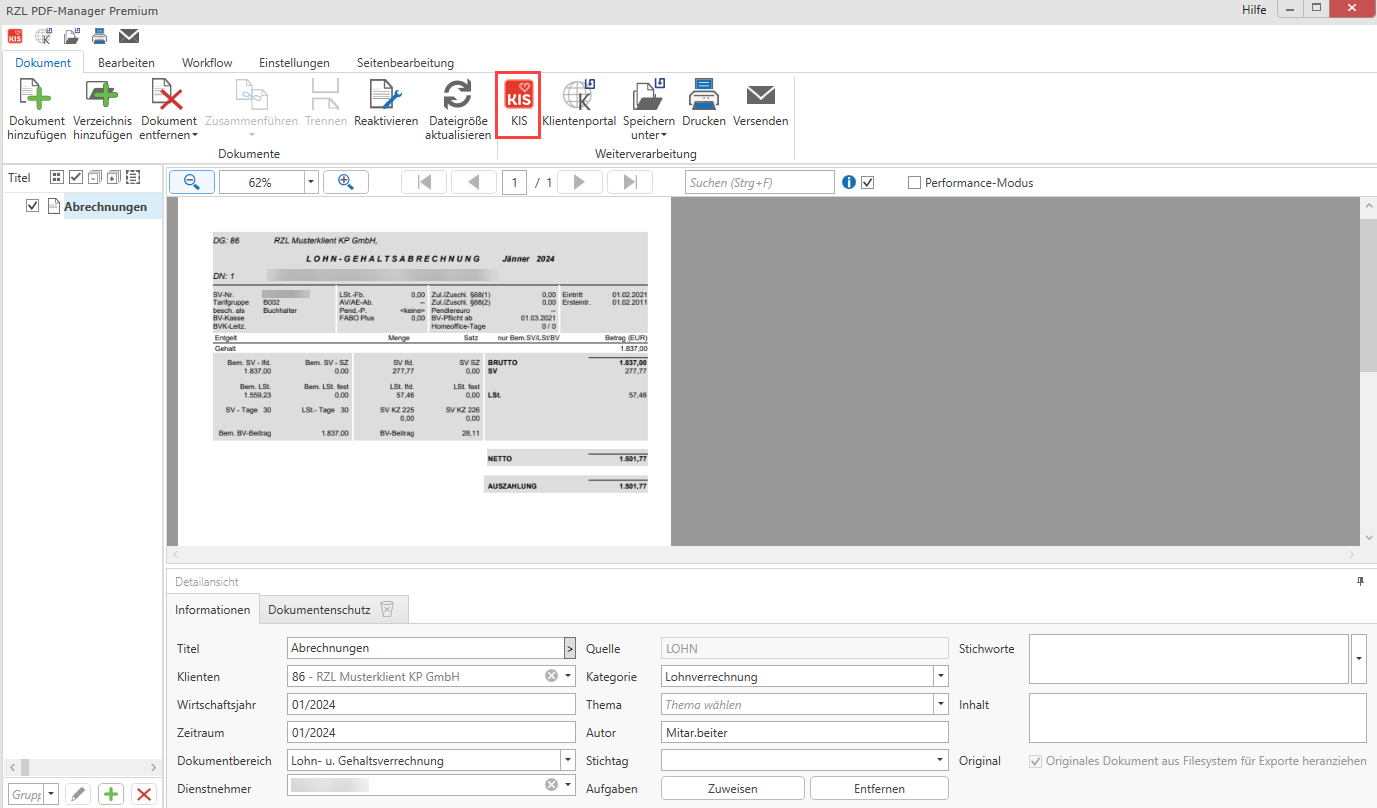 Dokumente aus PDF Manager hinzufügen