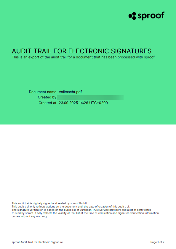 Audit Trail