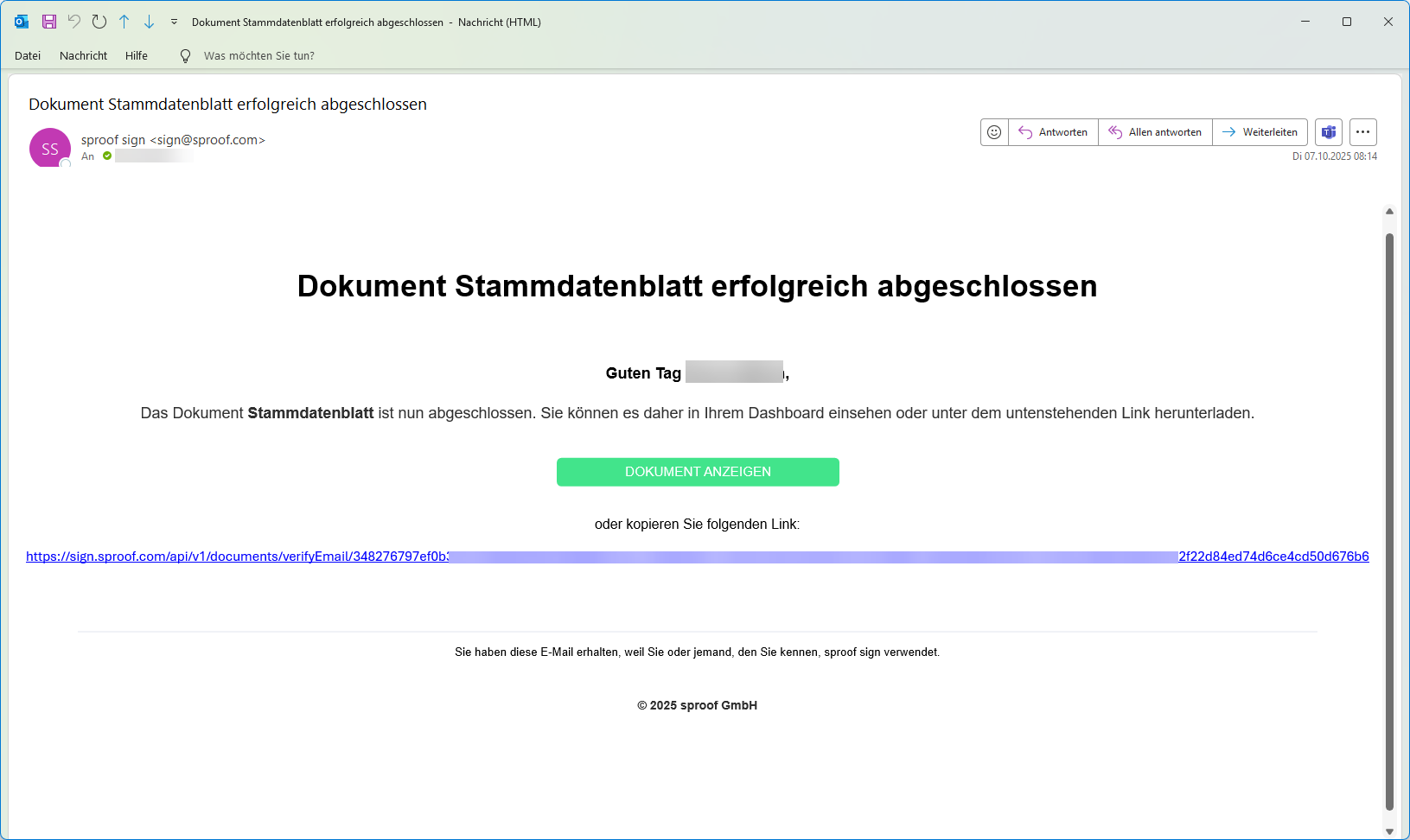 E-Mail Einladung