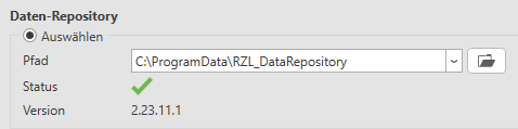 RZL-Setup - Datenrepository